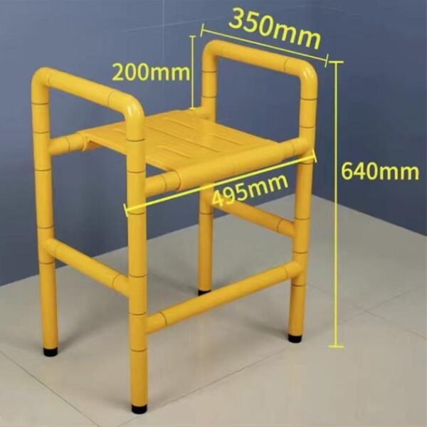 portable shower and bath stool with arms