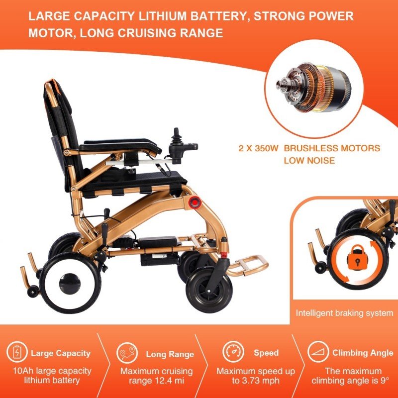 ultra lightweight powered wheelchair