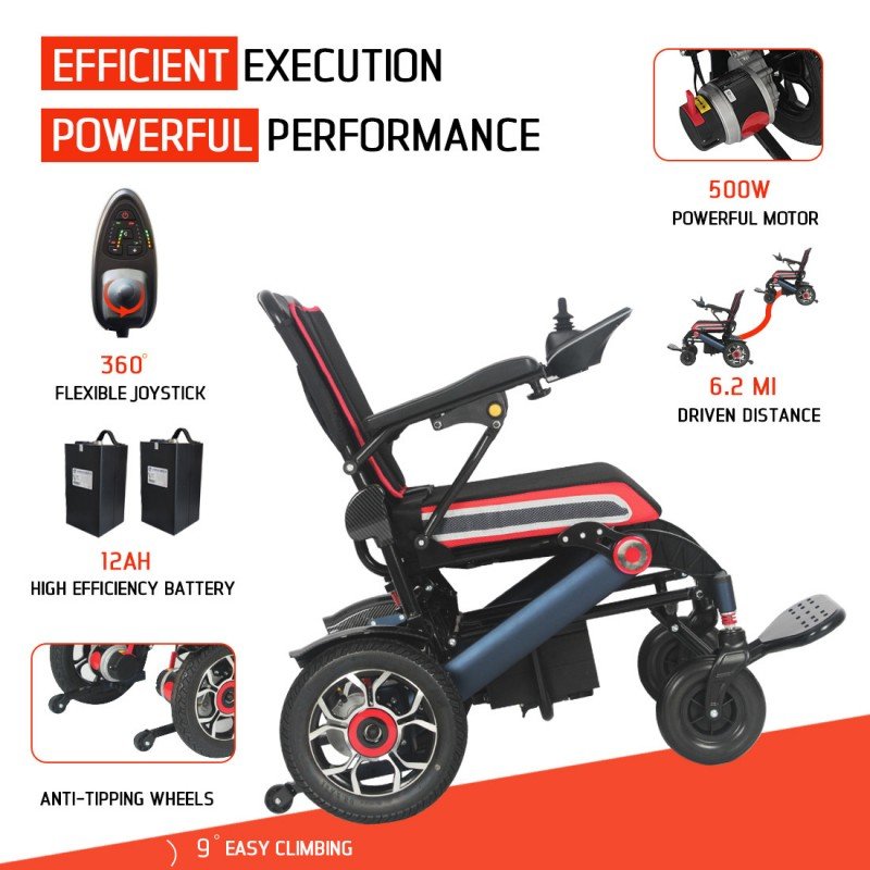 ultra lightweight powered wheelchair