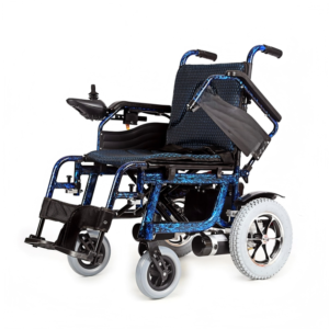 powered wheelchair with electromagnetic brake