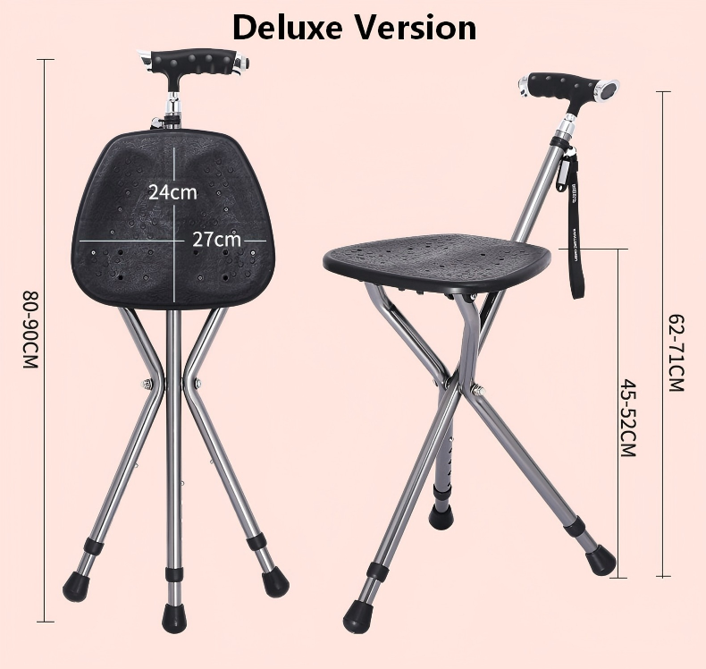 folding cane seat