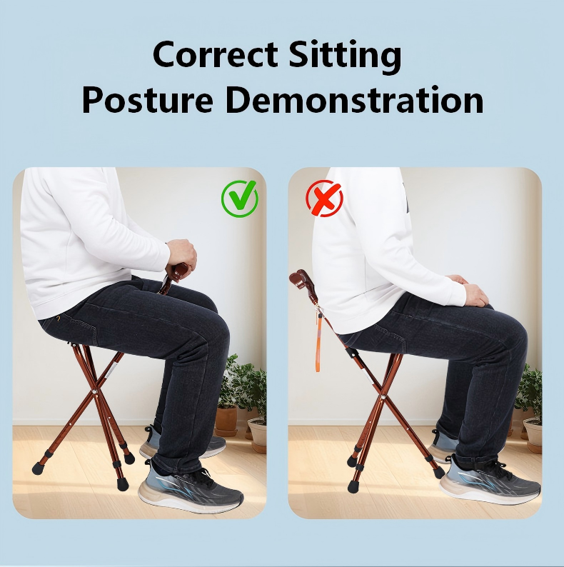 folding cane seat