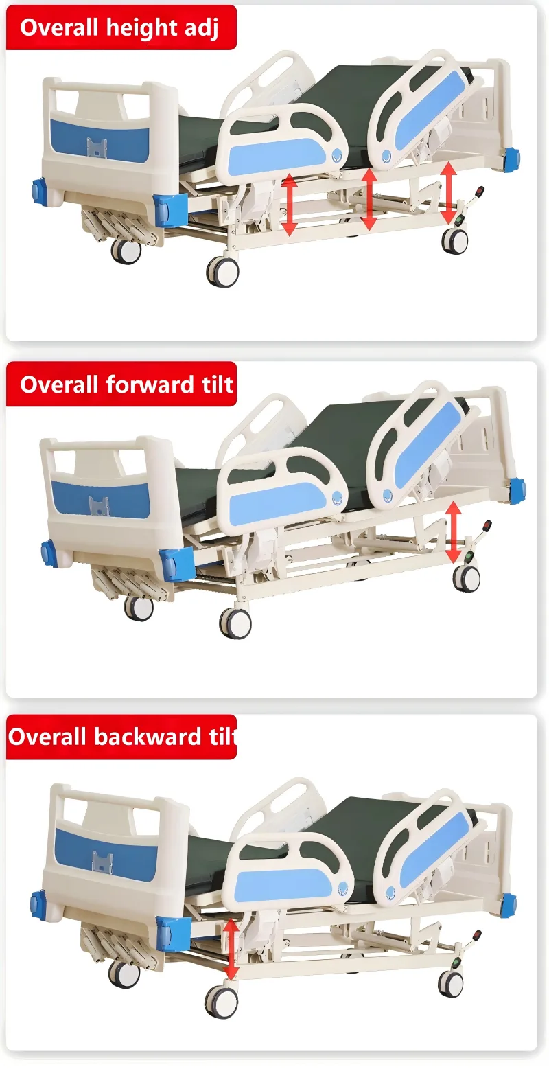 manual 5 function nursing bed