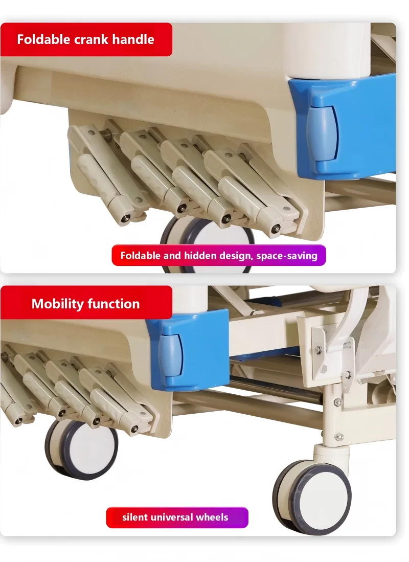 manual 5 function nursing bed