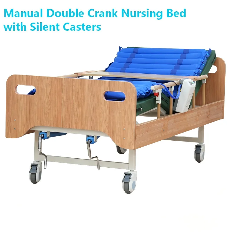 manual single&double crank nursing bed