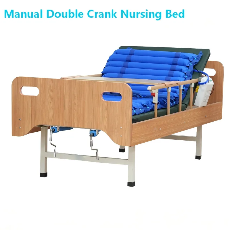 manual single&double crank nursing bed