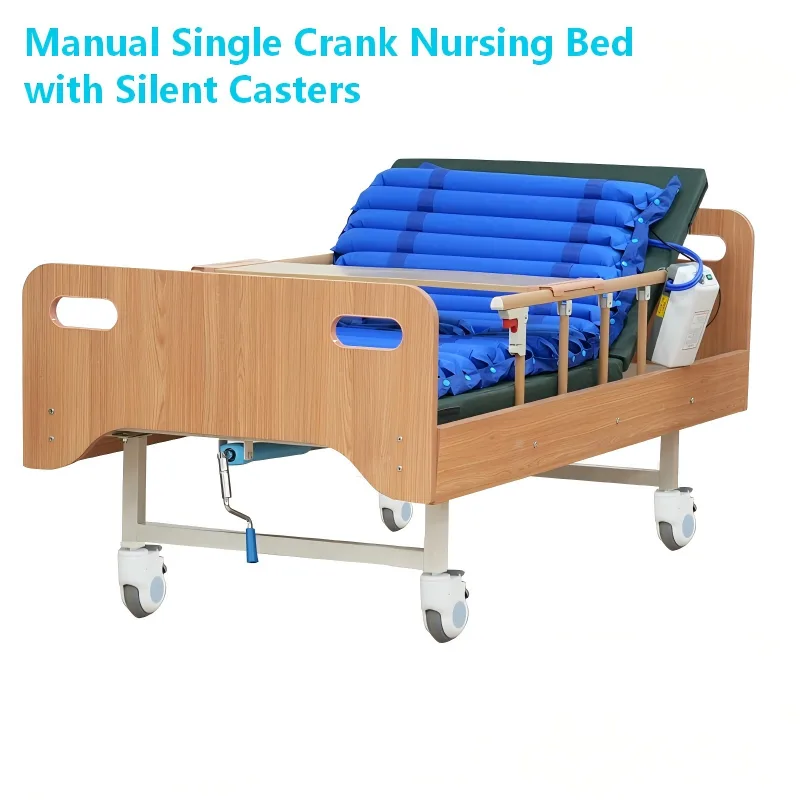 manual single&double crank nursing bed