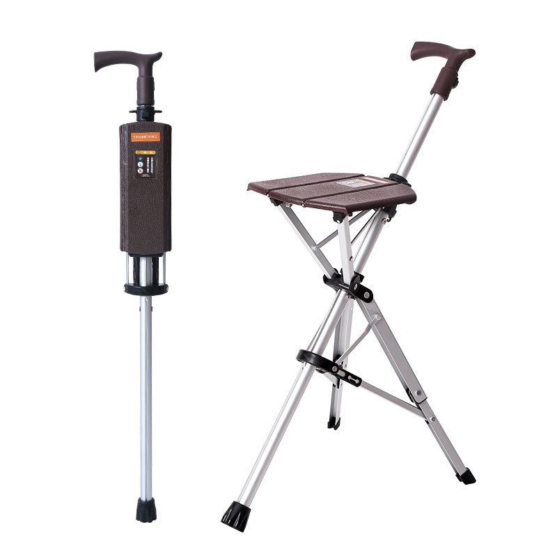 one click folding cane seat