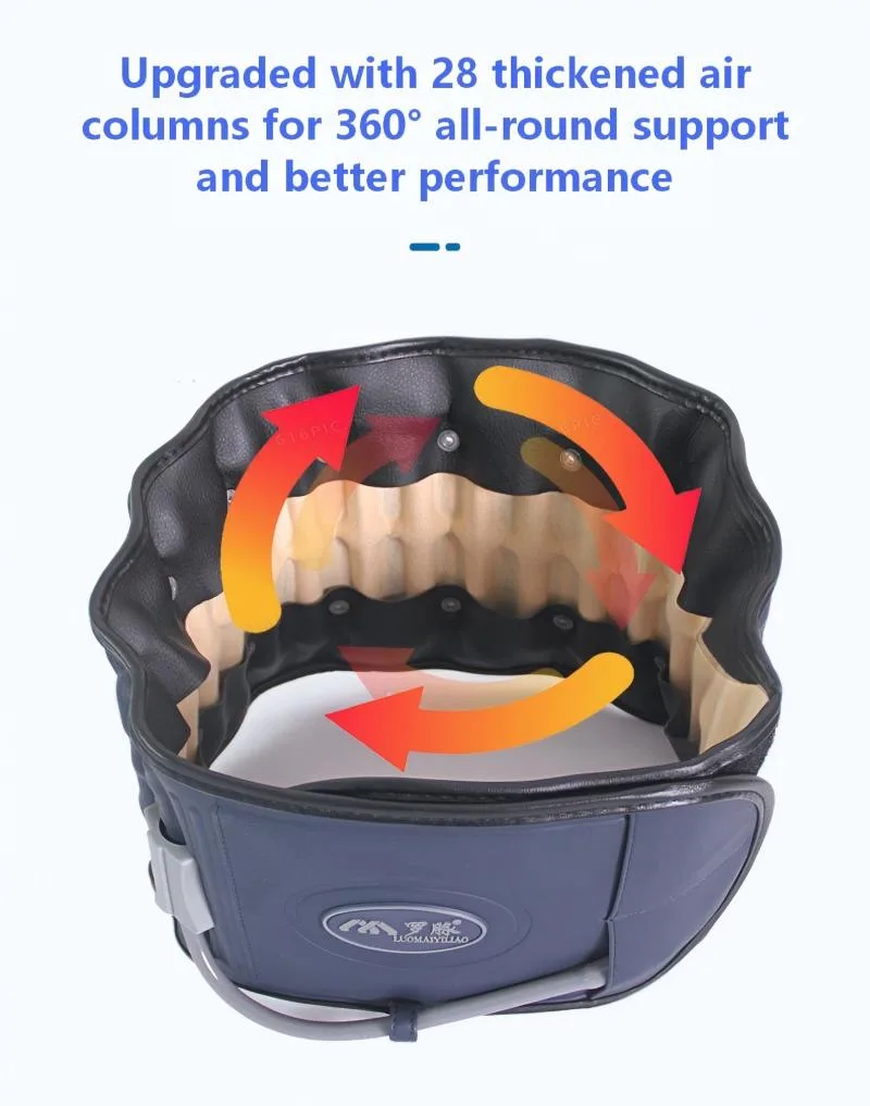 inflatable lumbar traction belt