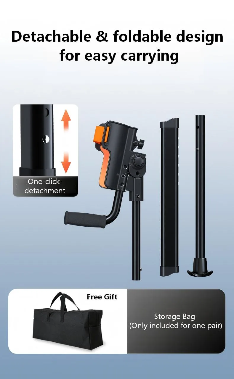 multifunctional foldable walking stick