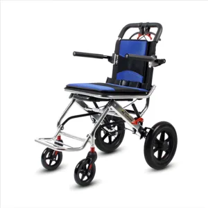 lightweight folding transport wheelchair