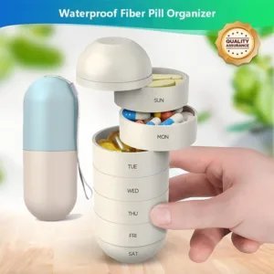 waterproof fiber pill organizer